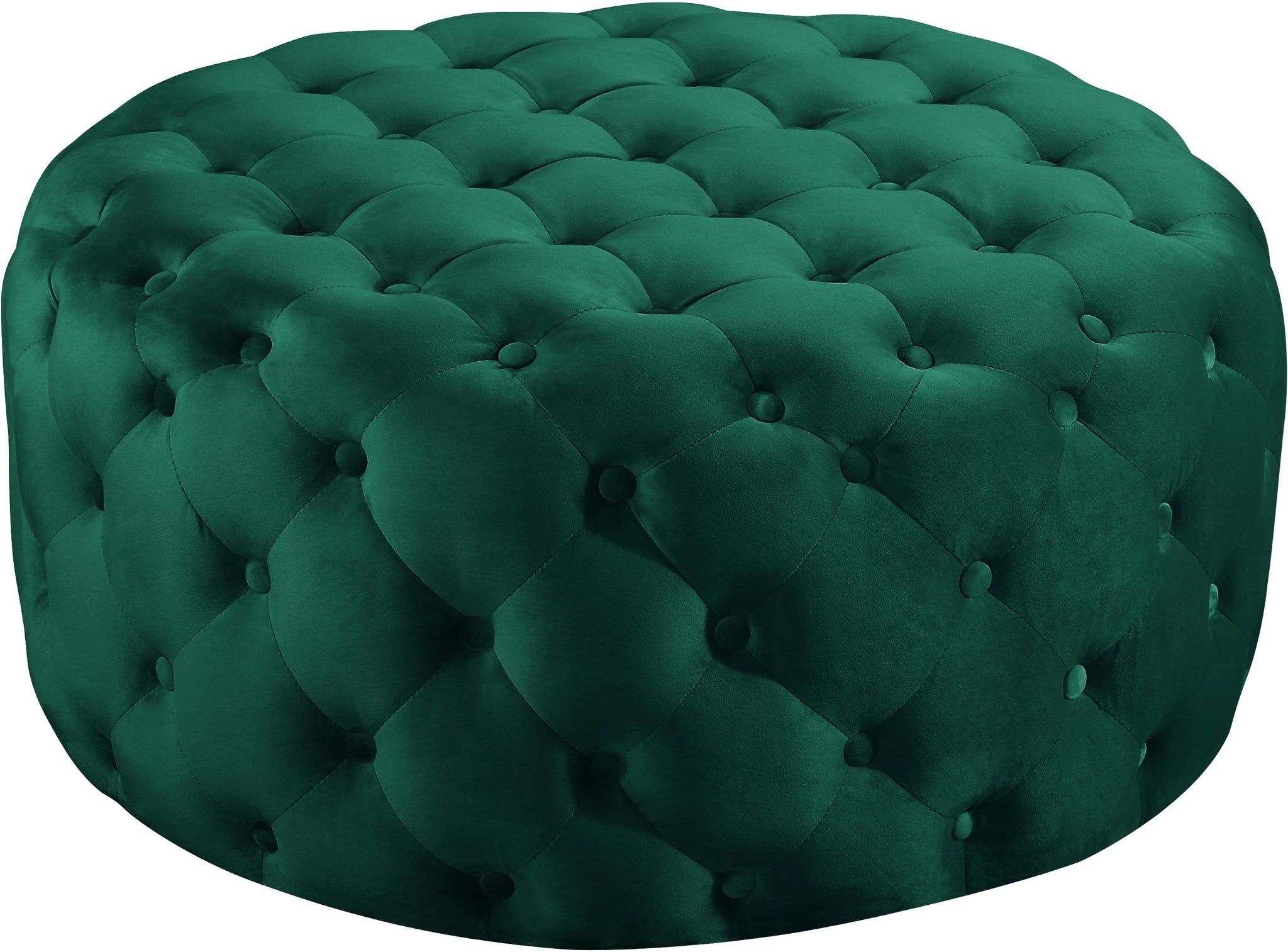 Addison Green Velvet Ottoman/Bench image