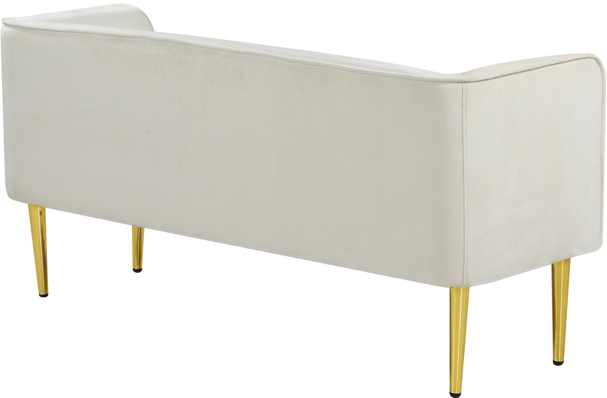 Audrey Cream Velvet Bench - Furnish 4 Less 98 (NY)*