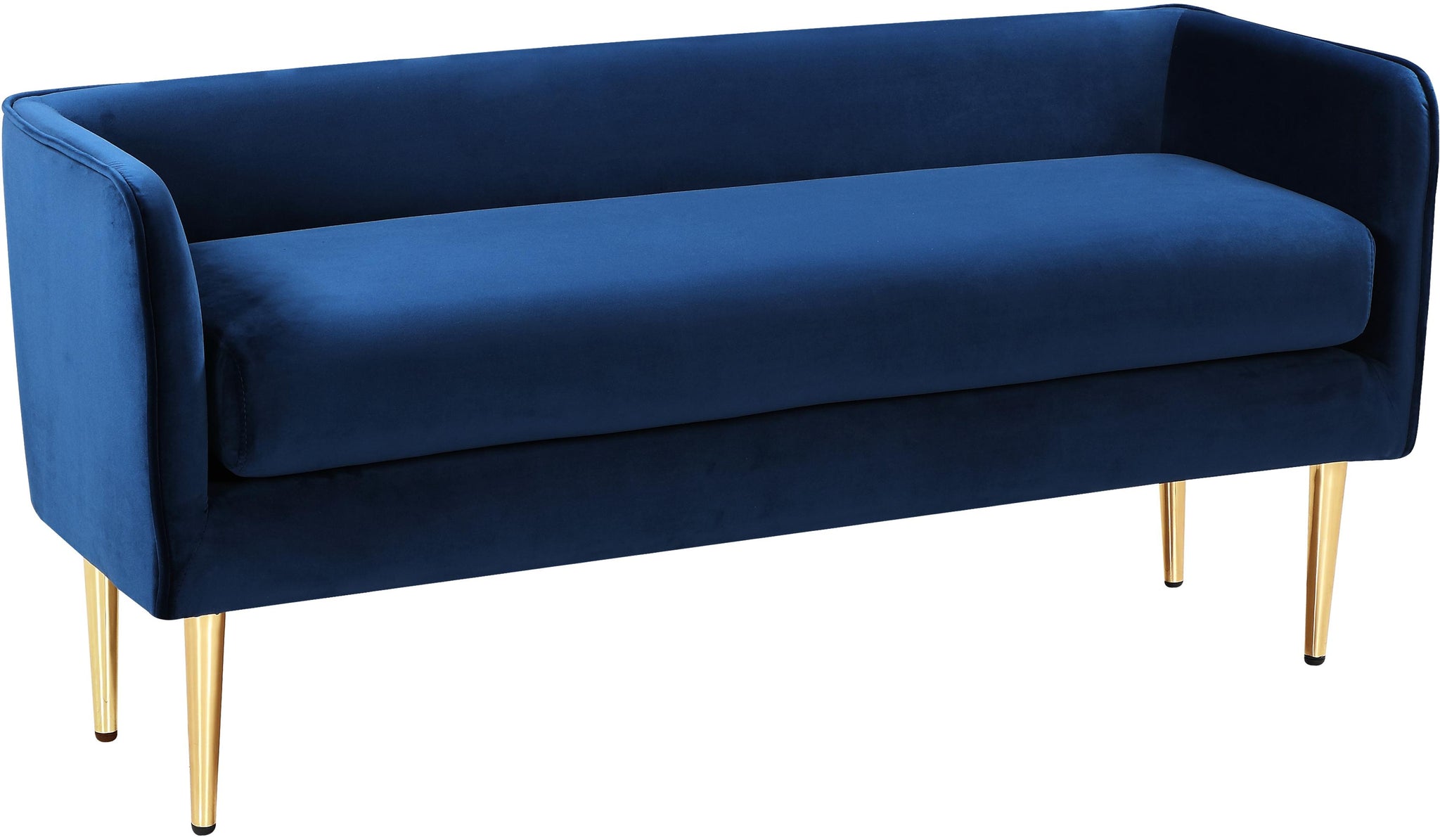 Audrey Navy Velvet Bench image