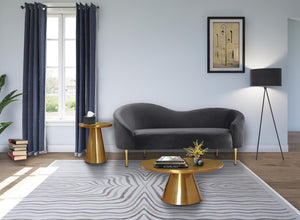 Martini Brushed Gold End Table