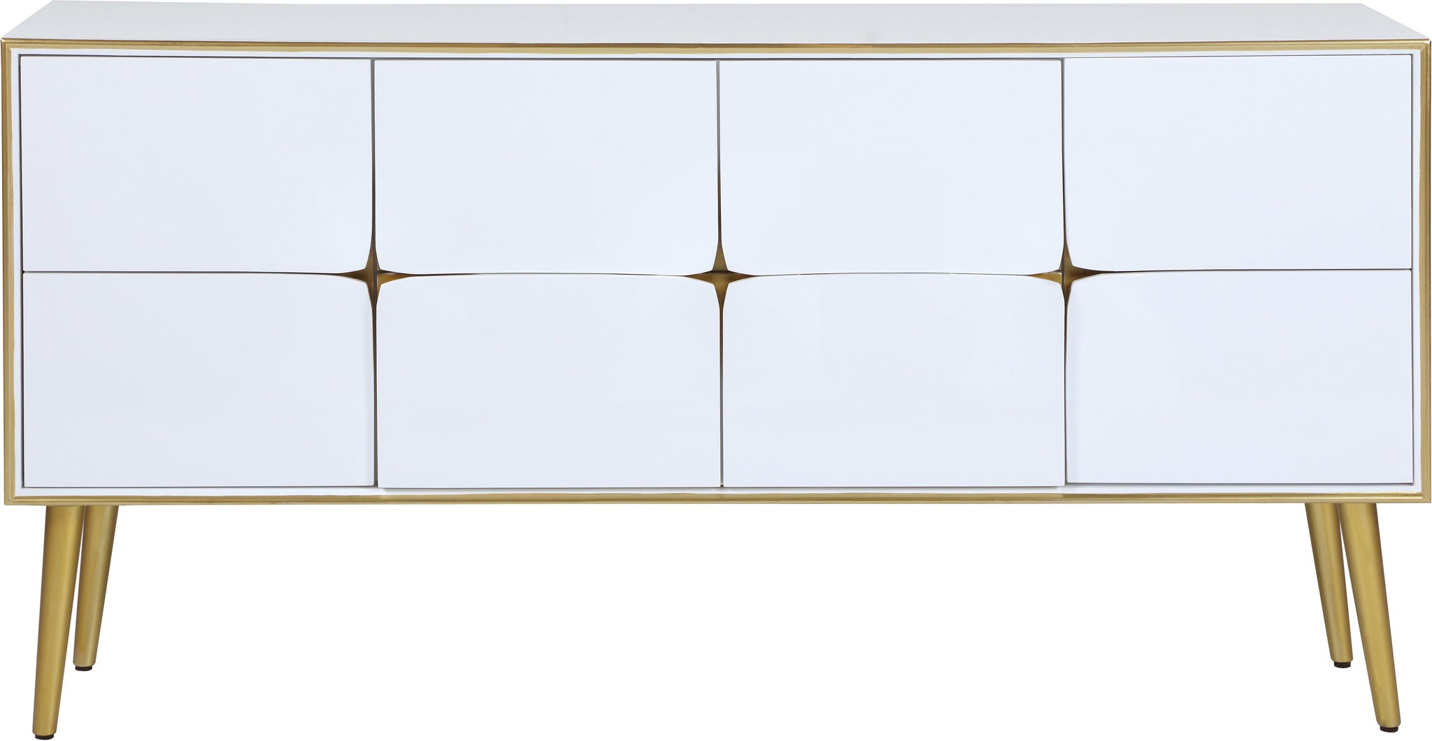 Pop White / Gold Sideboard/Buffet - Furnish 4 Less 98 (NY)*