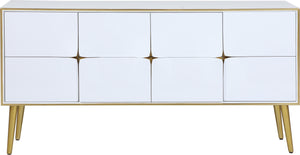 Pop White / Gold Sideboard/Buffet - Furnish 4 Less 98 (NY)*