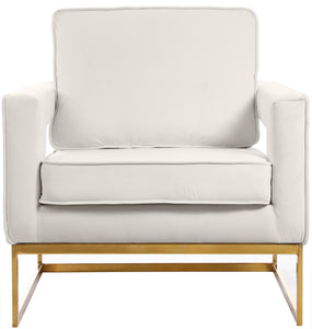 Noah Cream Velvet Accent Chair