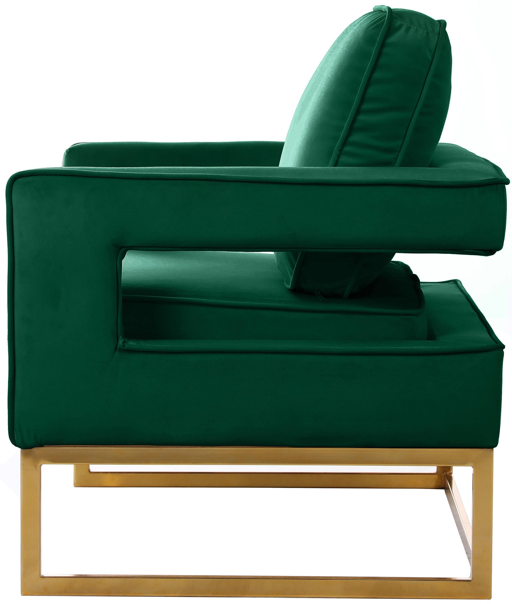 Noah Green Velvet Accent Chair - Furnish 4 Less 98 (NY)*