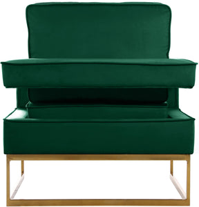 Noah Green Velvet Accent Chair - Furnish 4 Less 98 (NY)*