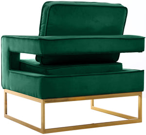 Noah Green Velvet Accent Chair - Furnish 4 Less 98 (NY)*