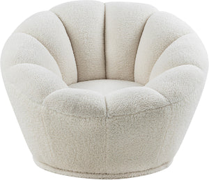 Dream White Faux Sheepskin Fur Accent Chair - Furnish 4 Less 98 (NY)*