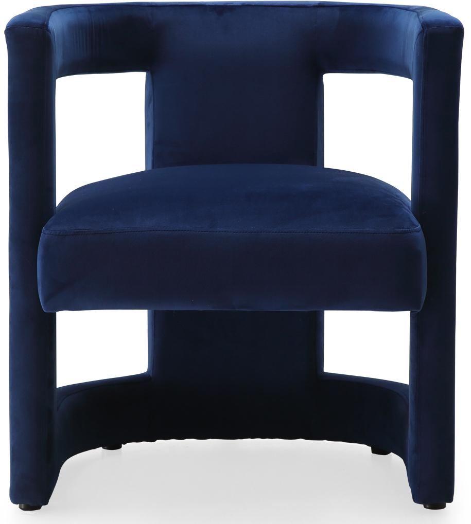 Blair Navy Velvet Accent Chair - Furnish 4 Less 98 (NY)*