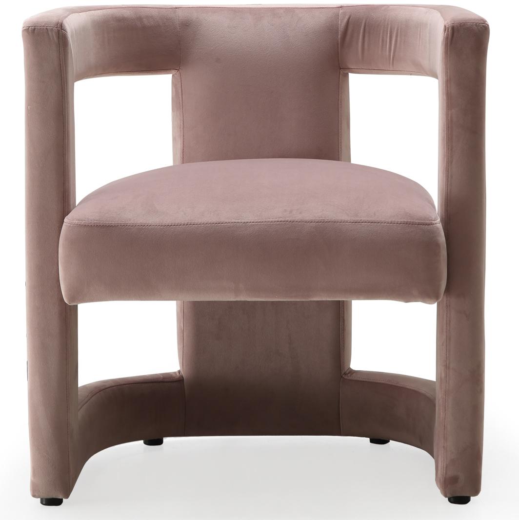 Blair Pink Velvet Accent Chair