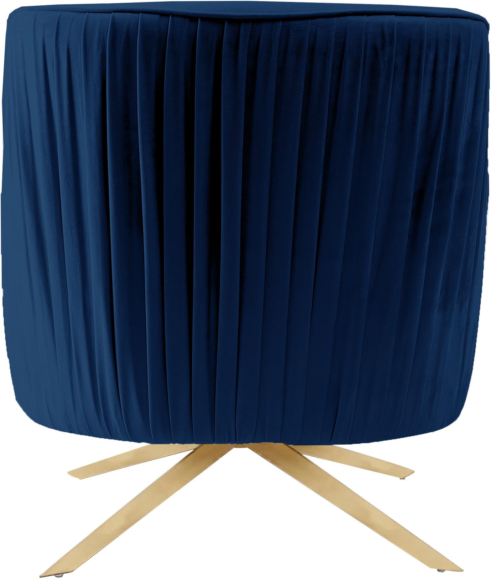 Paloma Navy Velvet Accent Chair - Furnish 4 Less 98 (NY)*