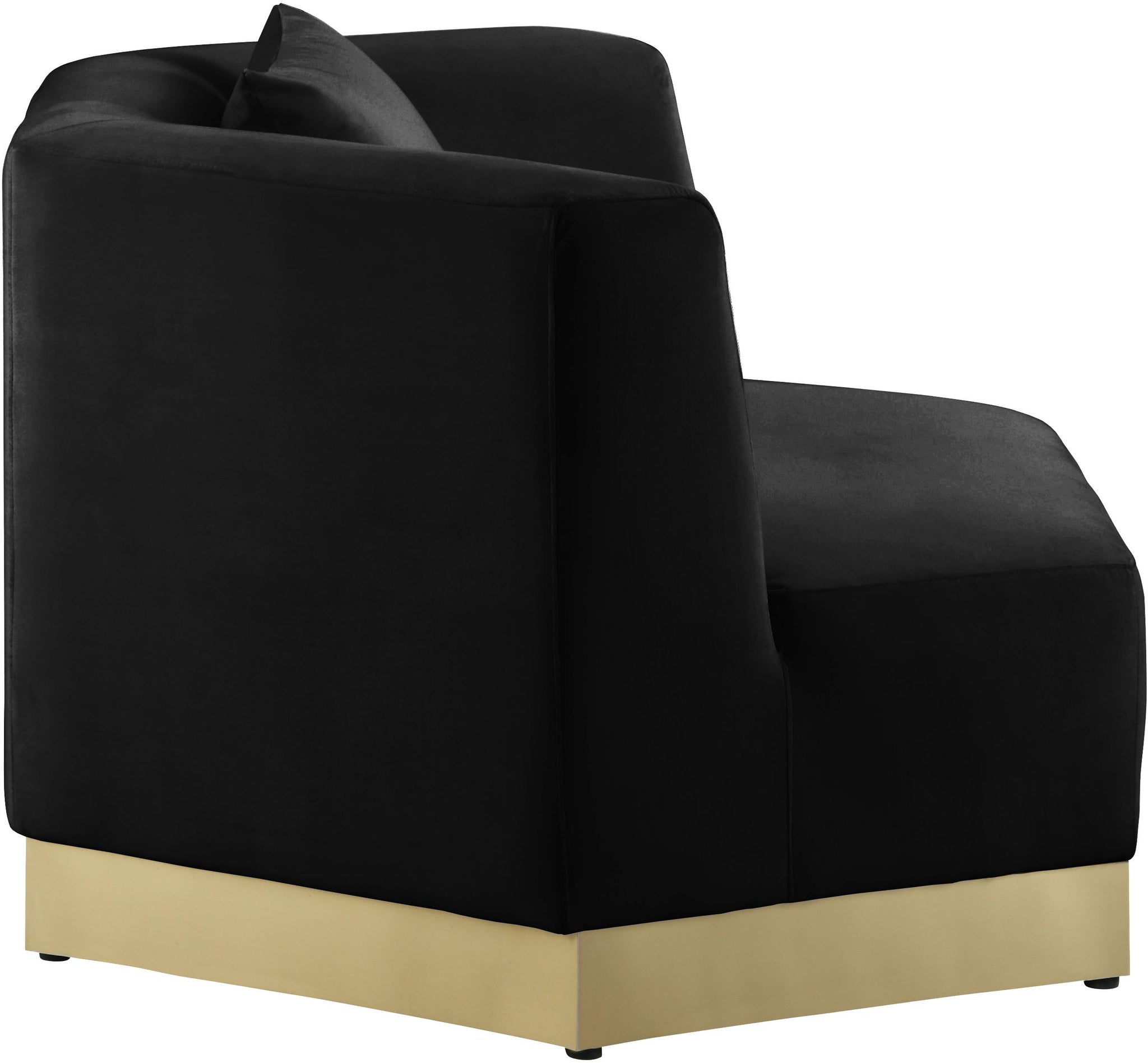 Marquis Black Velvet Chair - Furnish 4 Less 98 (NY)*