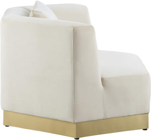 Marquis Cream Velvet Chair - Furnish 4 Less 98 (NY)*