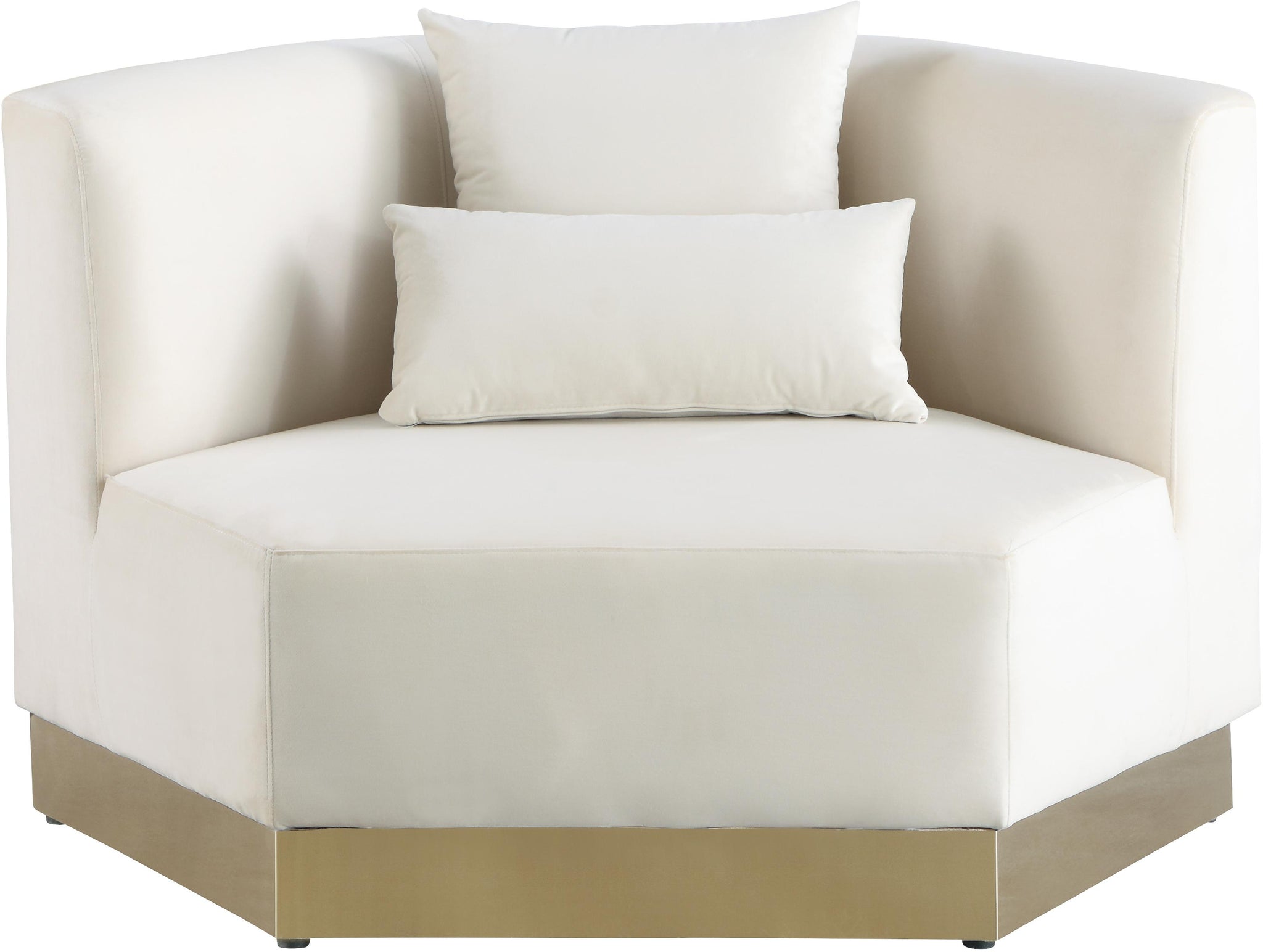 Marquis Cream Velvet Chair - Furnish 4 Less 98 (NY)*