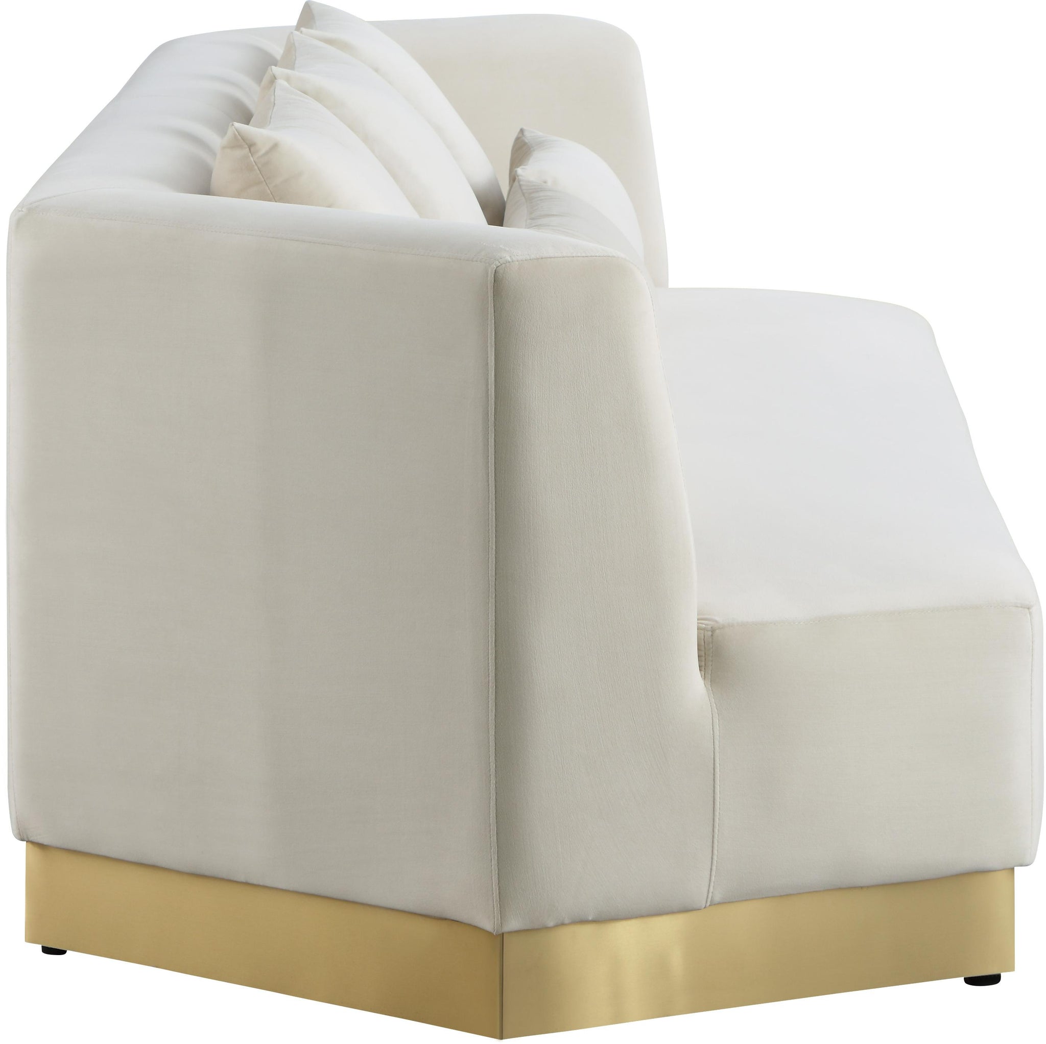 Marquis Cream Velvet Sofa - Furnish 4 Less 98 (NY)*