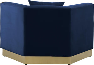 Marquis Navy Velvet Chair - Furnish 4 Less 98 (NY)*