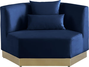 Marquis Navy Velvet Chair - Furnish 4 Less 98 (NY)*