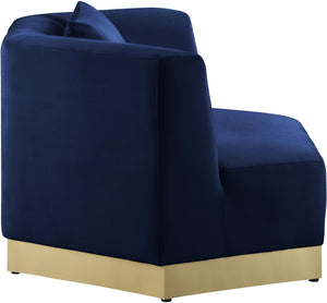 Marquis Navy Velvet Chair - Furnish 4 Less 98 (NY)*