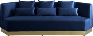 Marquis Navy Velvet Sofa - Furnish 4 Less 98 (NY)*