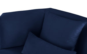 Marquis Navy Velvet Sofa - Furnish 4 Less 98 (NY)*