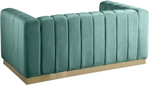 Marlon Mint Velvet Loveseat - Furnish 4 Less 98 (NY)*