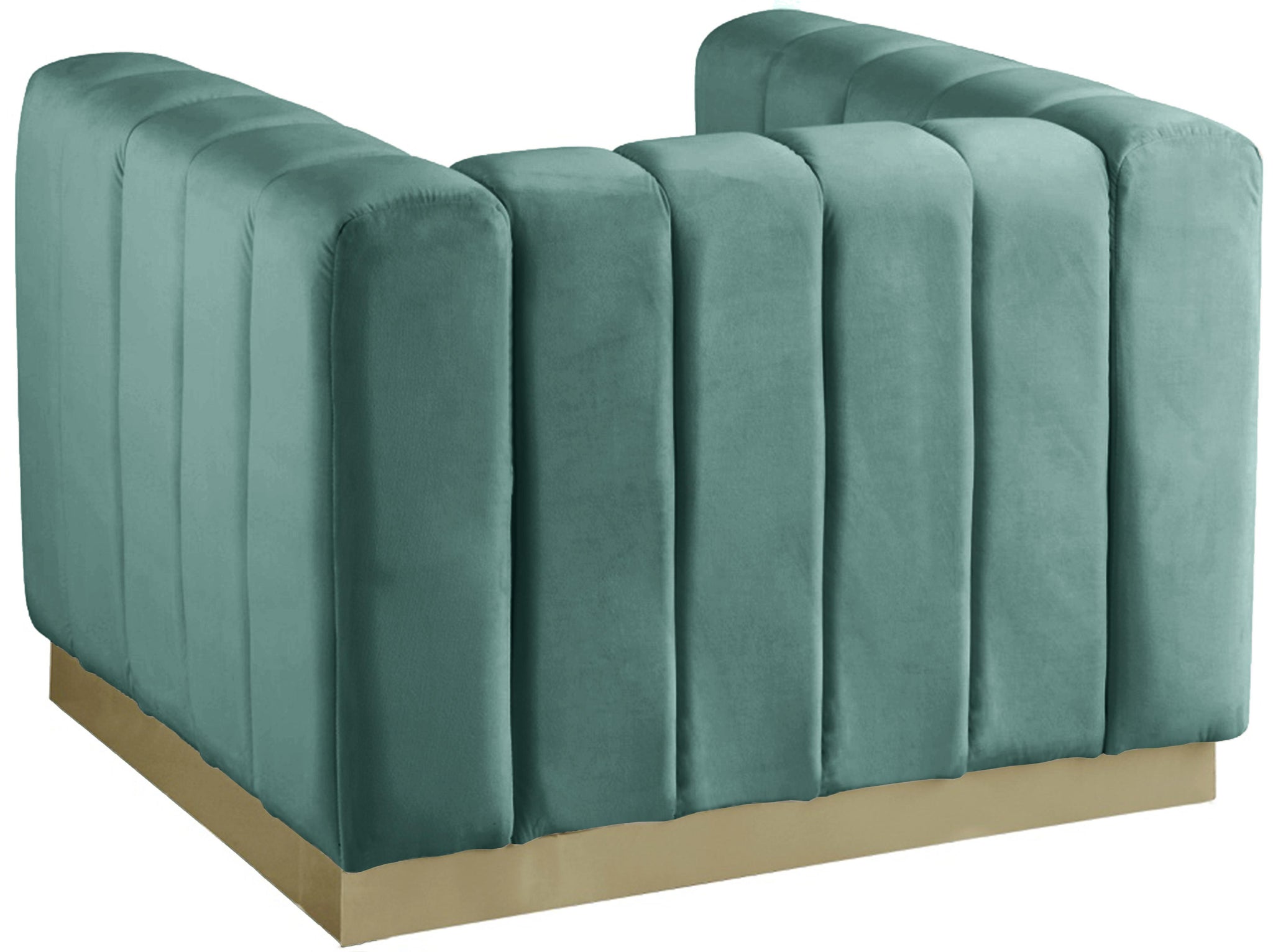 Marlon Mint Velvet Chair - Furnish 4 Less 98 (NY)*