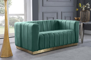 Marlon Mint Velvet Loveseat - Furnish 4 Less 98 (NY)*