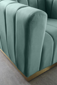 Marlon Mint Velvet Chair - Furnish 4 Less 98 (NY)*