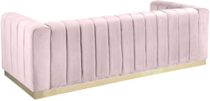 Marlon Pink Velvet Sofa - Furnish 4 Less 98 (NY)*