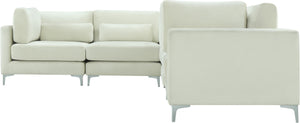 Julia Cream Velvet Modular Sectional (6 Boxes) - Furnish 4 Less 98 (NY)*