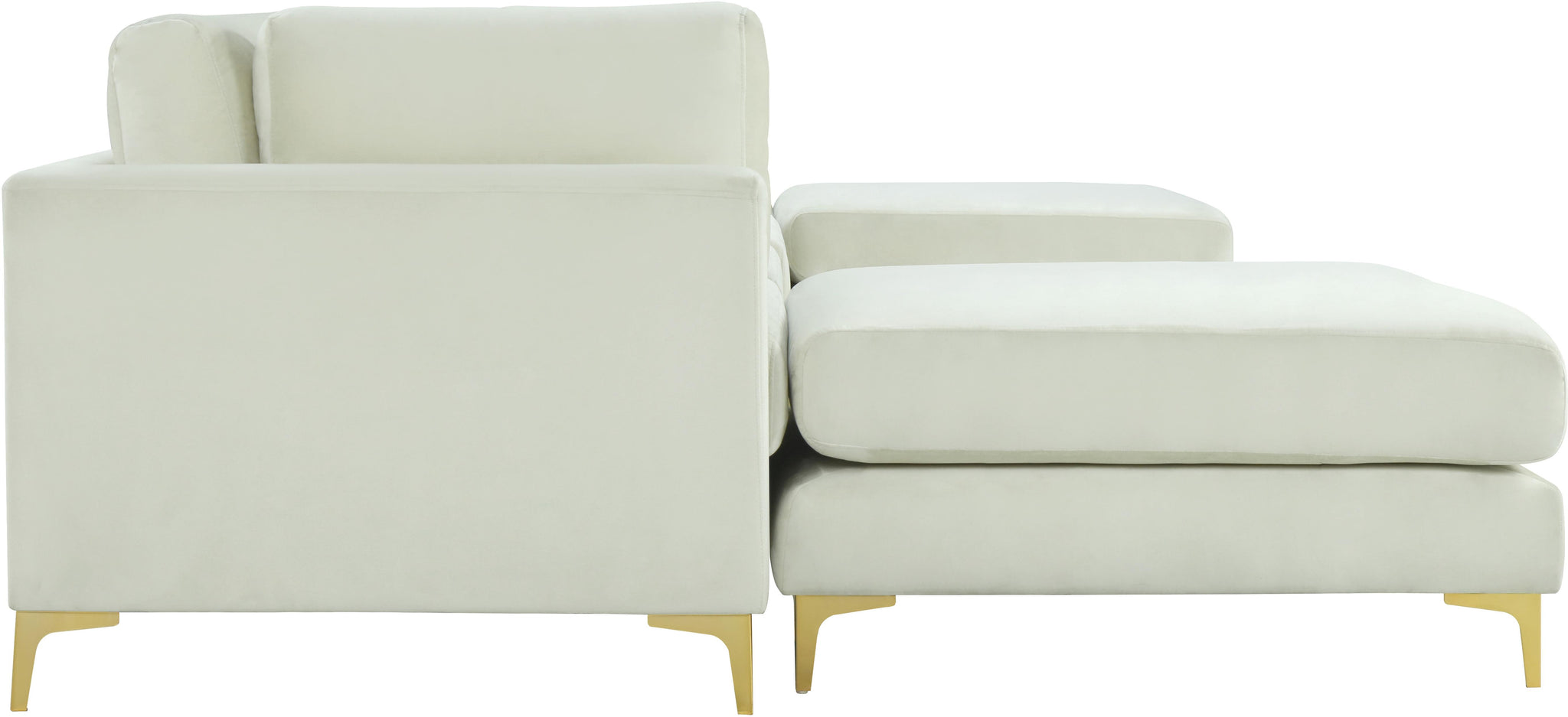 Julia Cream Velvet Modular Sectional (6 Boxes) - Furnish 4 Less 98 (NY)*