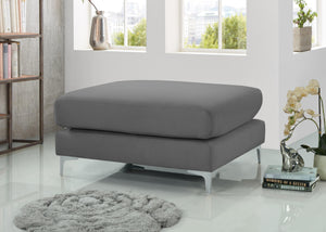 Julia Grey Velvet Modular Ottoman - Furnish 4 Less 98 (NY)*