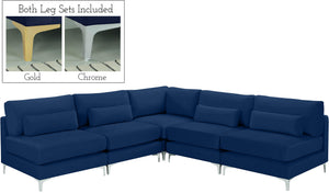 Julia Navy Velvet Modular Sectional (5 Boxes)