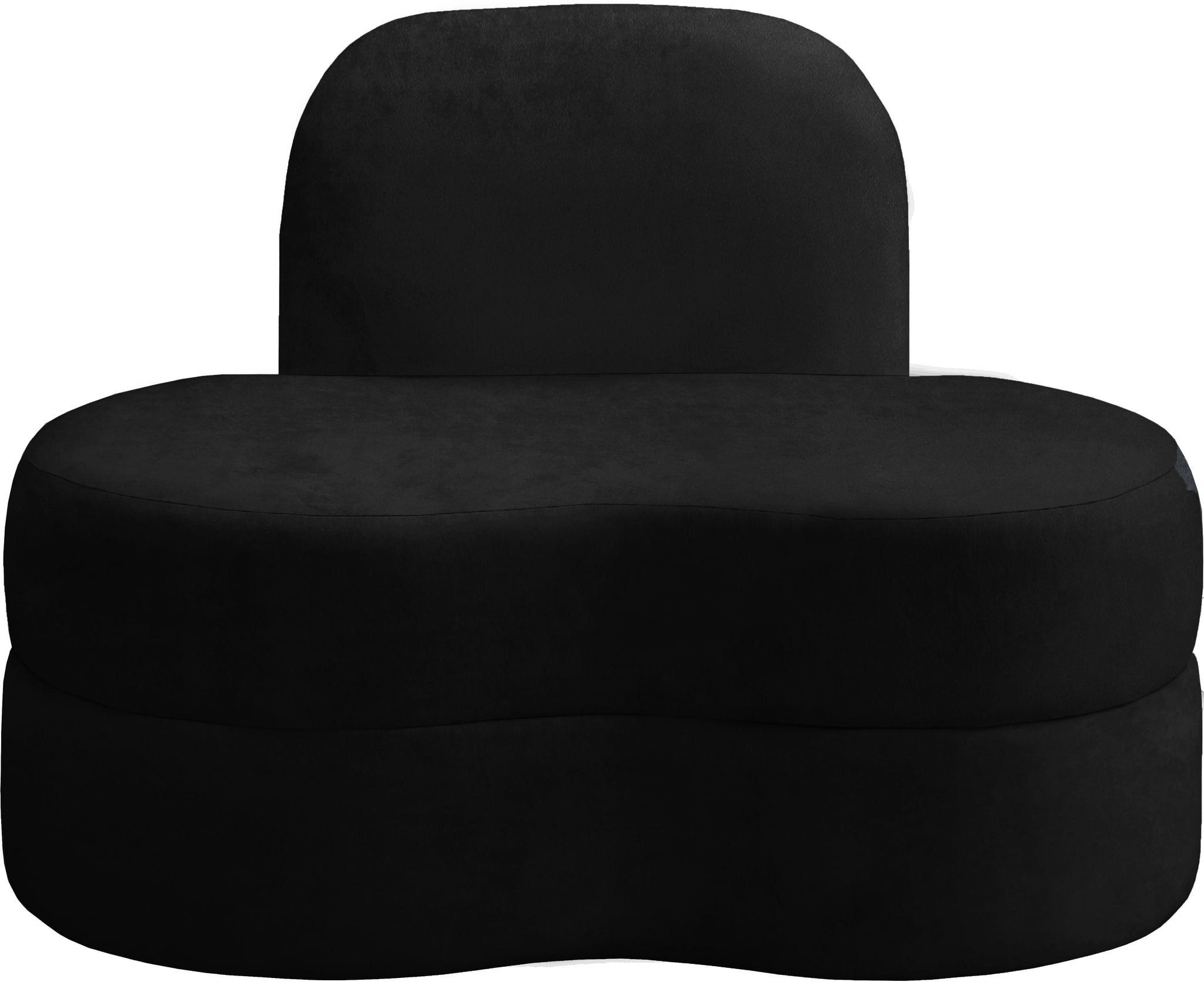 Mitzy Black Velvet Chair - Furnish 4 Less 98 (NY)*