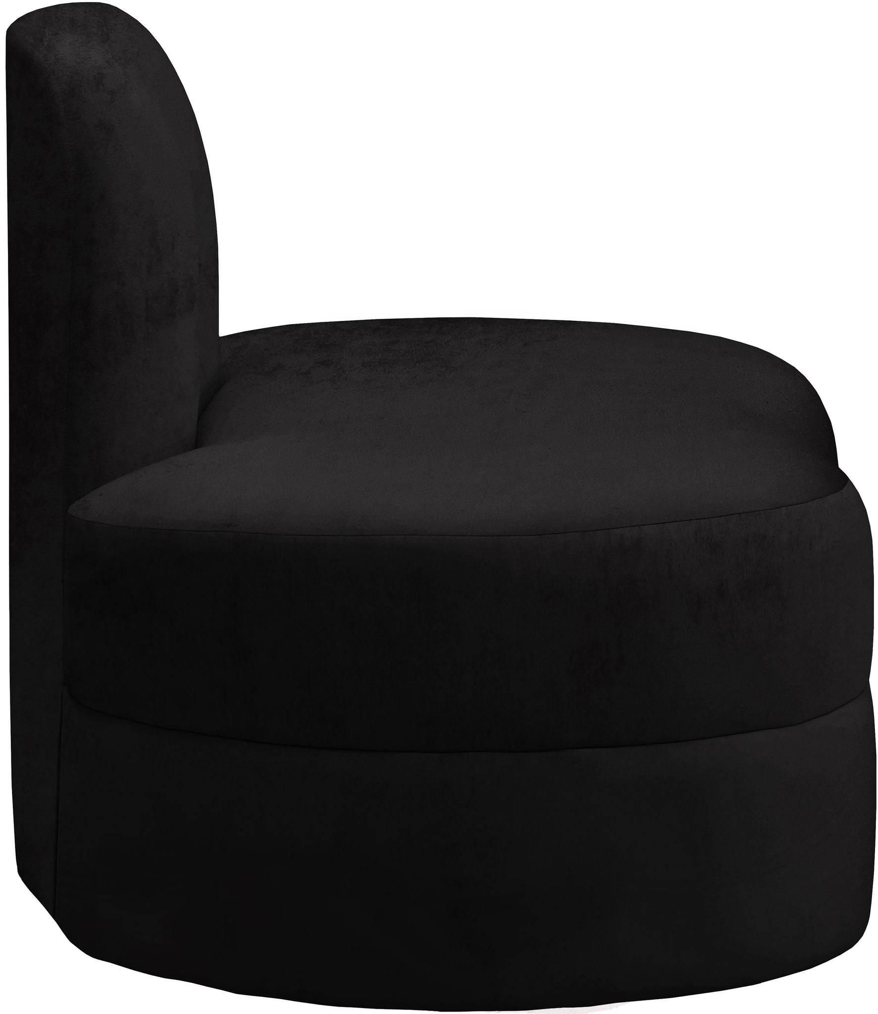 Mitzy Black Velvet Chair - Furnish 4 Less 98 (NY)*