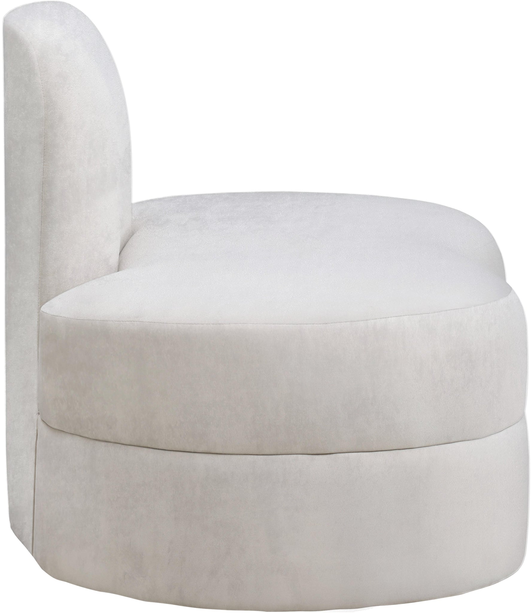 Mitzy Cream Velvet Chair - Furnish 4 Less 98 (NY)*