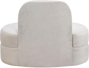 Mitzy Cream Velvet Chair - Furnish 4 Less 98 (NY)*