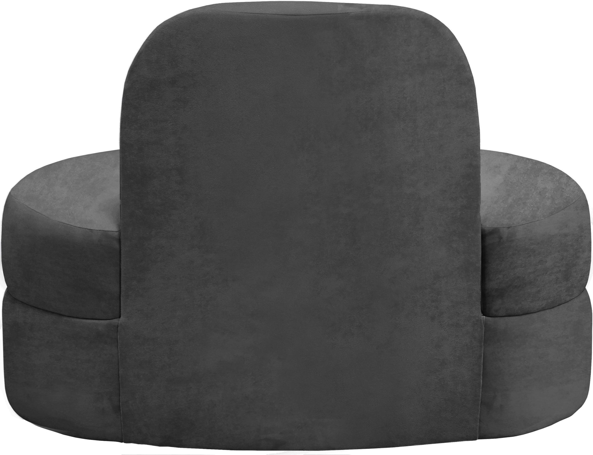 Mitzy Grey Velvet Chair - Furnish 4 Less 98 (NY)*