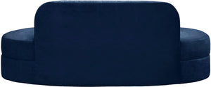 Mitzy Navy Velvet Sofa - Furnish 4 Less 98 (NY)*