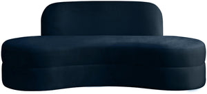 Mitzy Navy Velvet Sofa - Furnish 4 Less 98 (NY)*