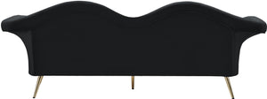 Lips Black Velvet Sofa - Furnish 4 Less 98 (NY)*