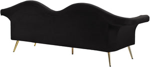 Lips Black Velvet Sofa - Furnish 4 Less 98 (NY)*