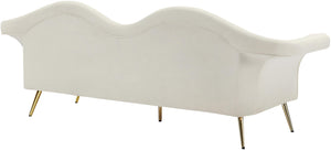 Lips Cream Velvet Sofa - Furnish 4 Less 98 (NY)*