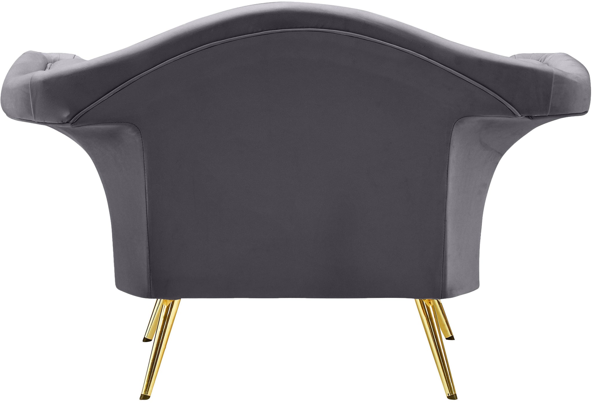 Lips Grey Velvet Chair - Furnish 4 Less 98 (NY)*