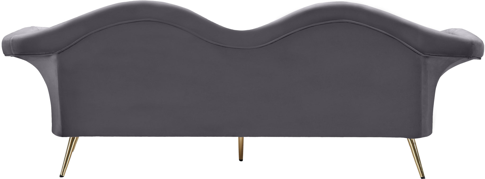 Lips Grey Velvet Sofa - Furnish 4 Less 98 (NY)*