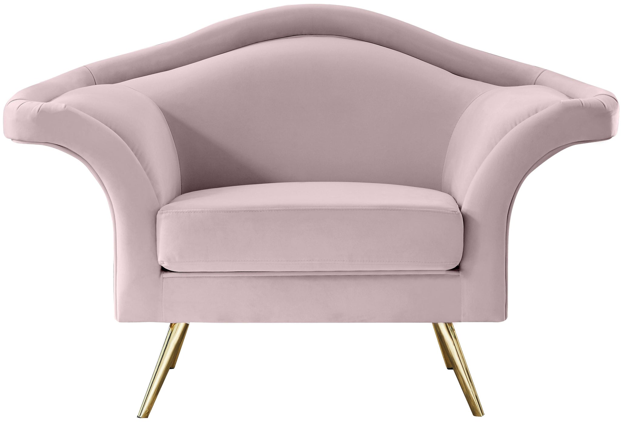 Lips Pink Velvet Chair - Furnish 4 Less 98 (NY)*