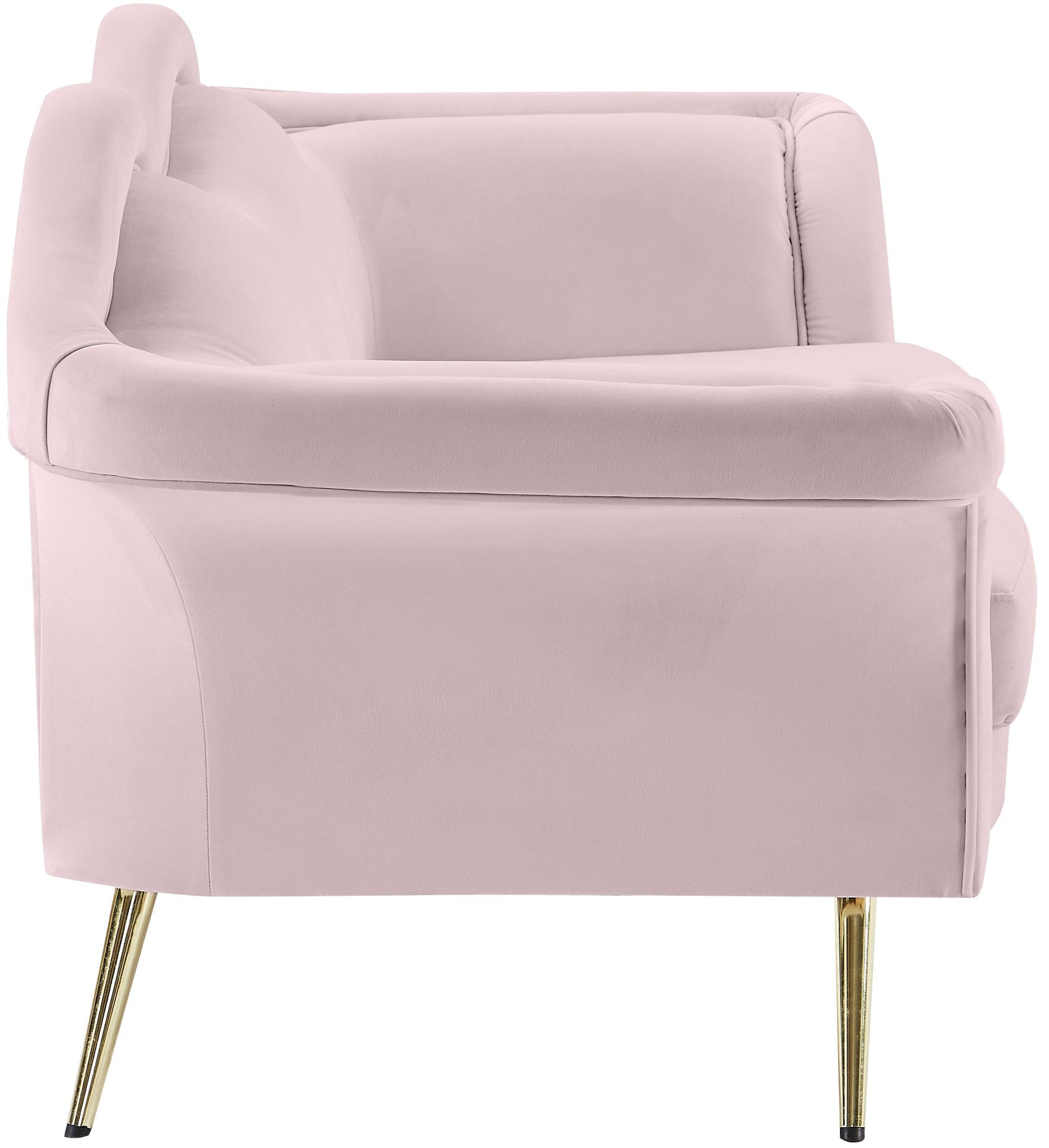 Lips Pink Velvet Loveseat - Furnish 4 Less 98 (NY)*