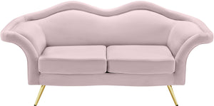 Lips Pink Velvet Loveseat - Furnish 4 Less 98 (NY)*