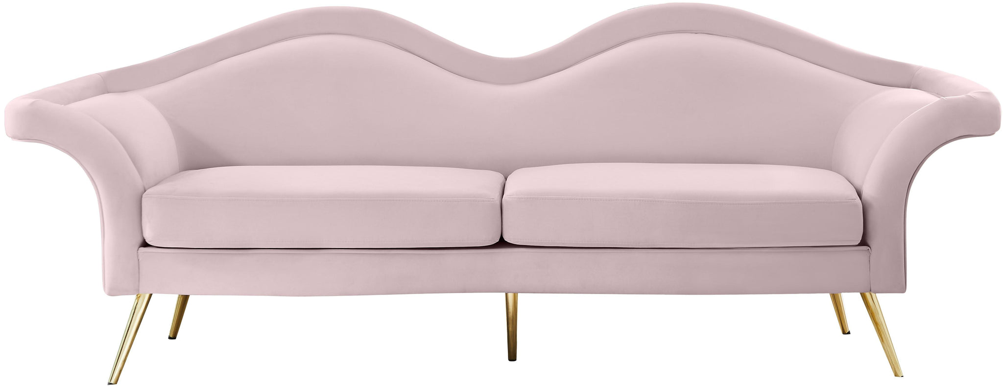 Lips Pink Velvet Sofa - Furnish 4 Less 98 (NY)*