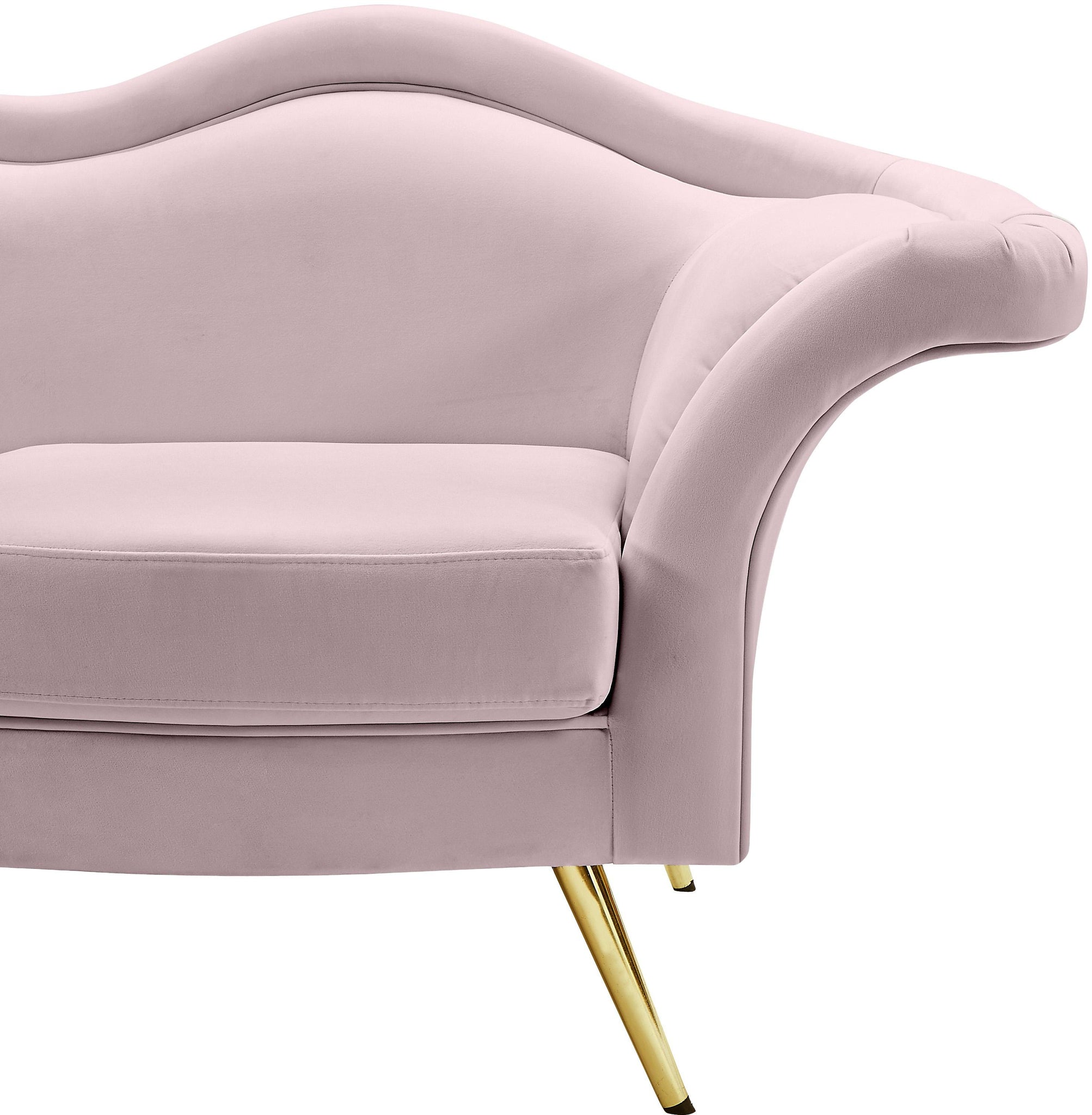 Lips Pink Velvet Loveseat - Furnish 4 Less 98 (NY)*