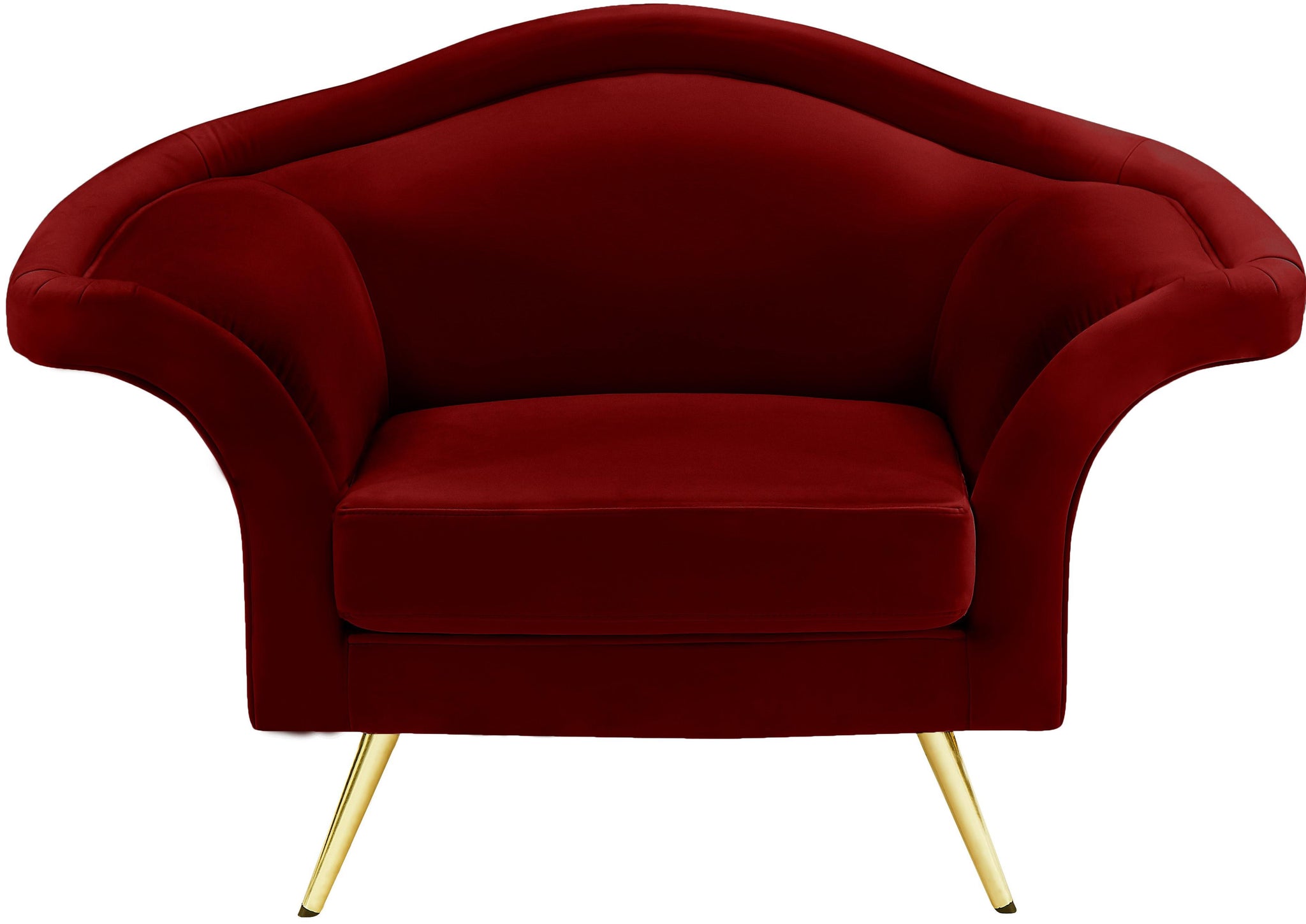 Lips Red Velvet Chair - Furnish 4 Less 98 (NY)*